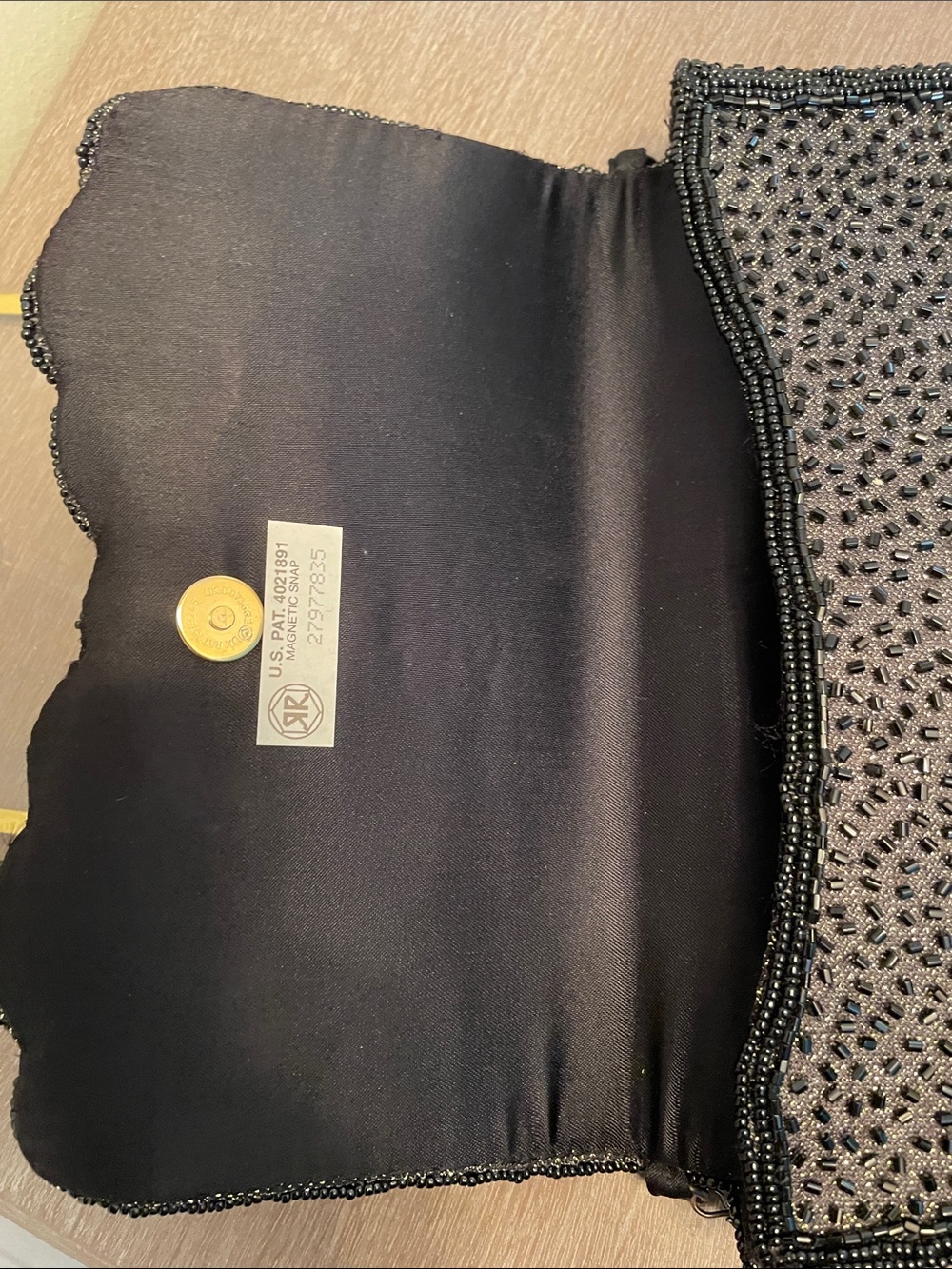 La Regale Black Beaded Crossbody with Multicolor Gem Accents - Picture 5 of 11